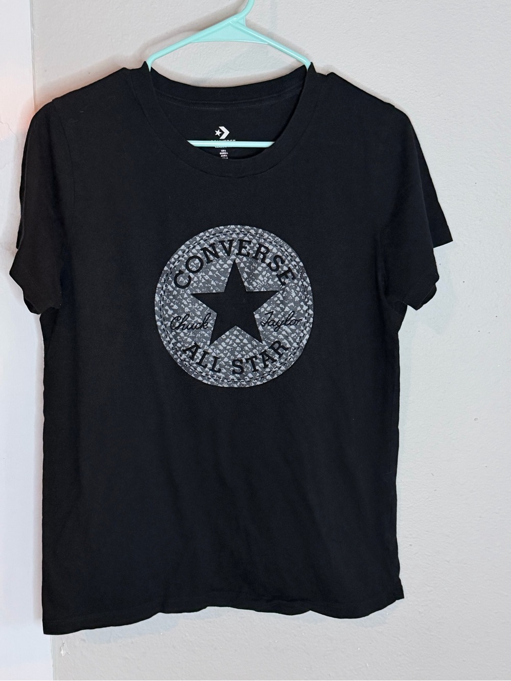Converse Chuck Taylor Black T-shirt Unisex Youth Large